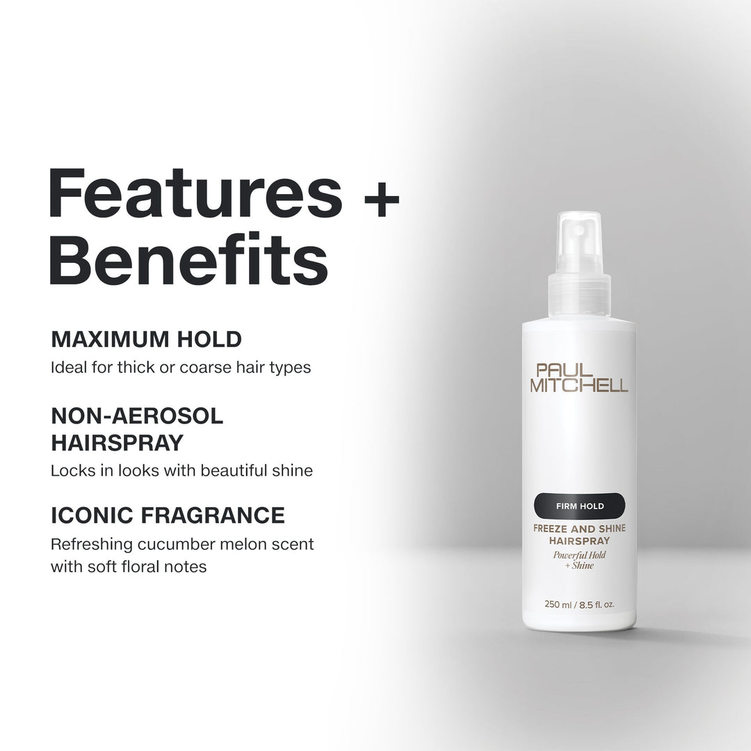 Paul Mitchell Freeze and Shine Hairspray - features and benefits