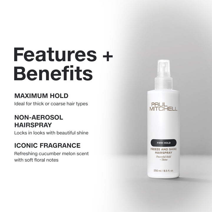 Paul Mitchell Freeze and Shine Hairspray - features and benefits