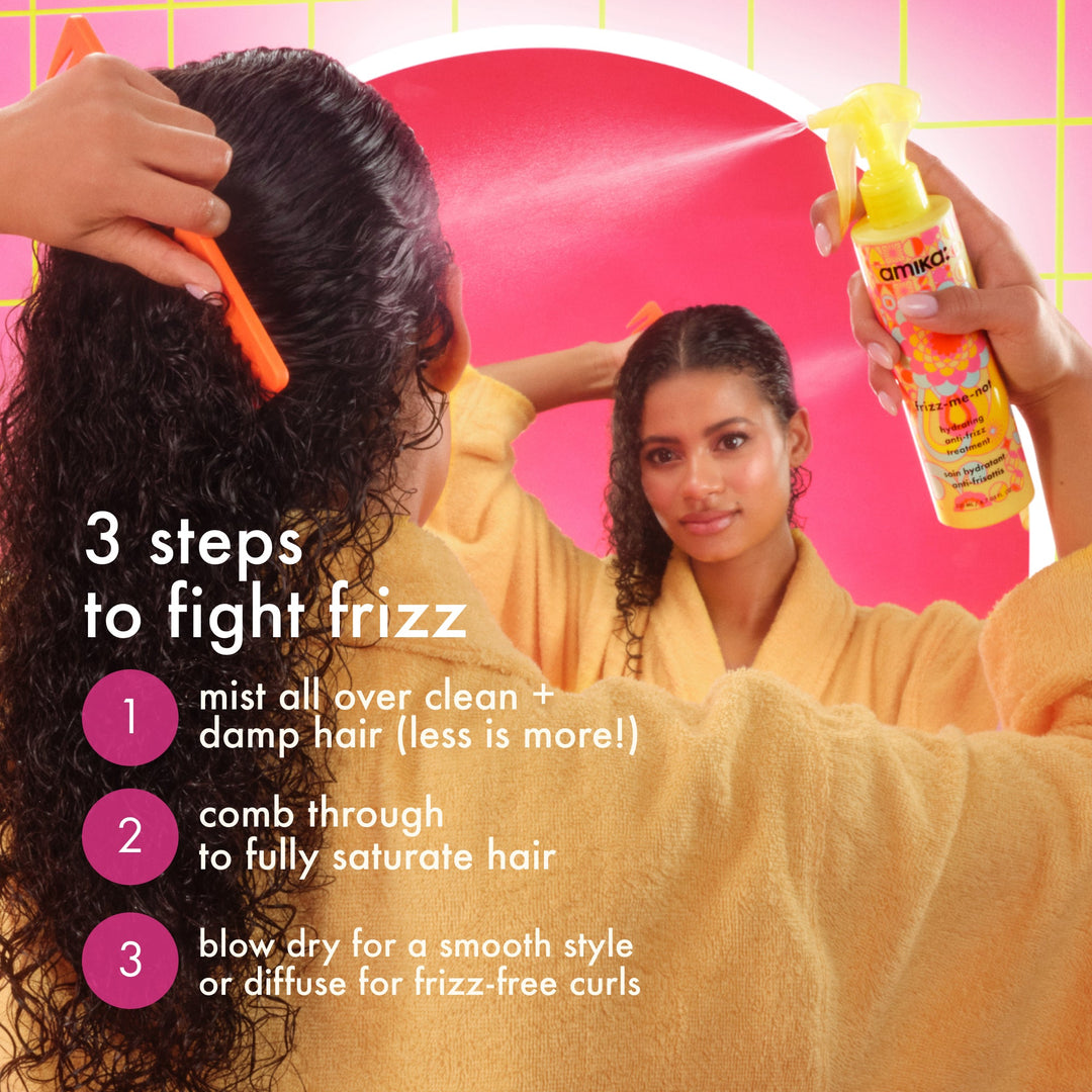 amika Frizz-Me-Not Hydrating Anti-Frizz Treatment - how to use