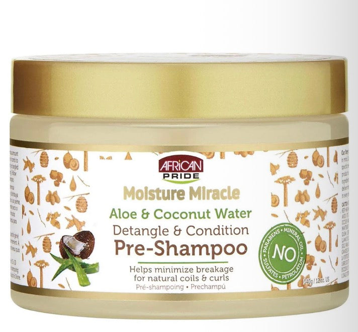 African Pride - Moisture Miracle Aloe & Coconut Water Pre-Shampoo