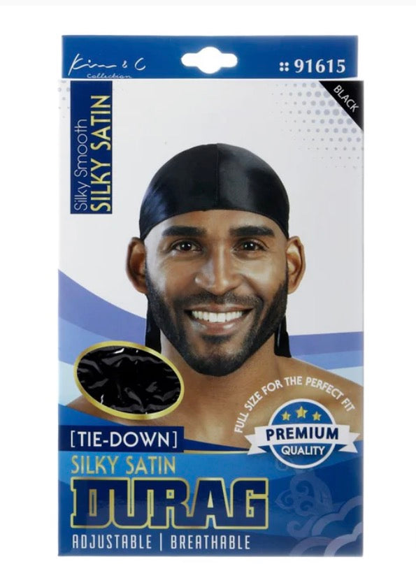 KIM & C - Silky Satin Tie-Down Durag