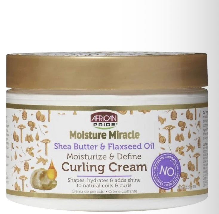 African Pride - Moisture Miracle Shea Butter & Flaxseed Oil Curling Cream