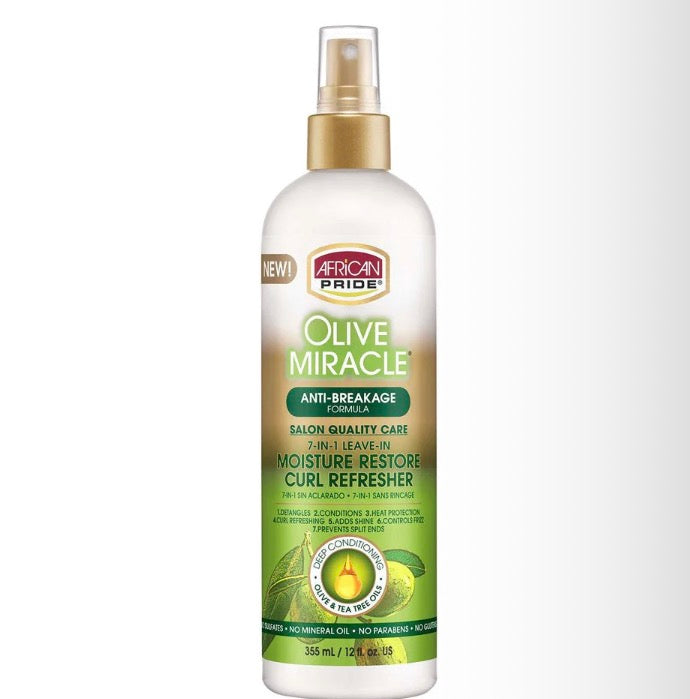 African Pride - Olive Miracle Moisture Restore Curl Refresher