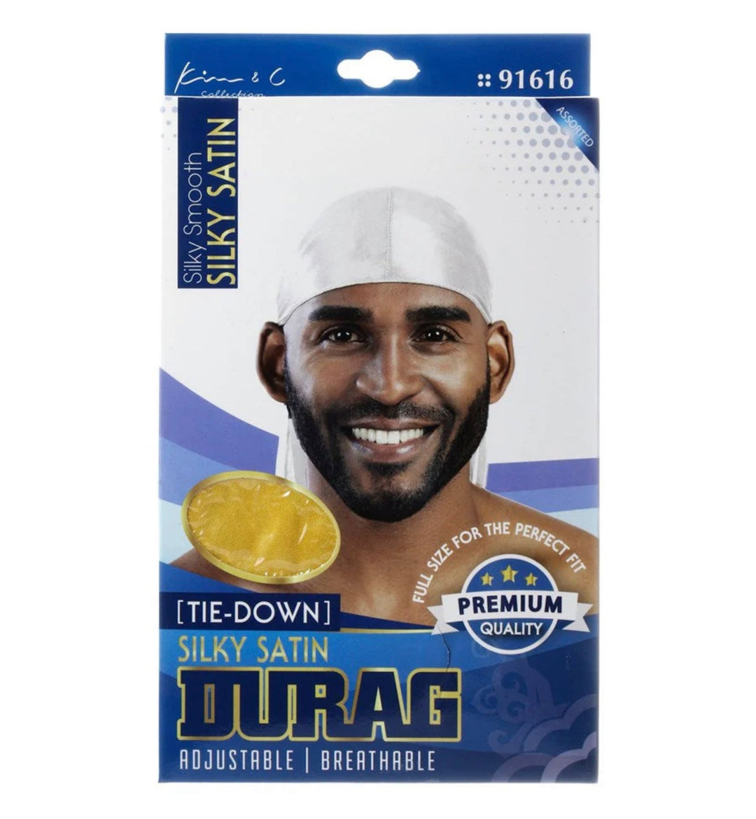 KIM & C - Silky Satin Tie-Down Durag