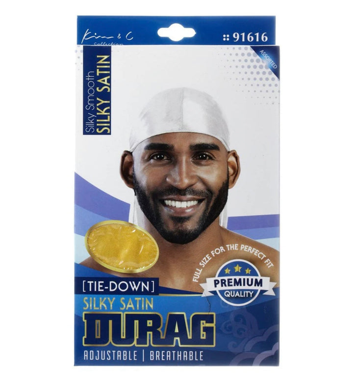 KIM & C - Silky Satin Tie-Down Durag