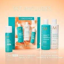 Moroccanoil Moisture Repair Shampoo + Perfect Defense Set