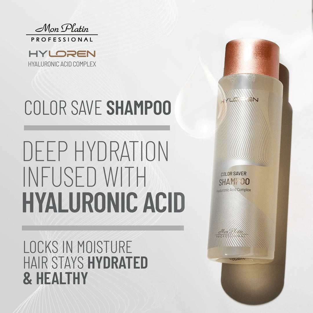Mon Platin Hyloren Color Save Shampoo - deep hydration infused with hyaluronic acid