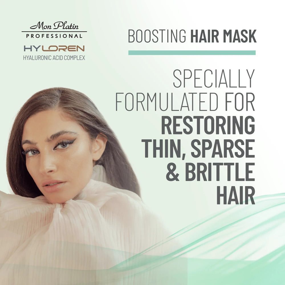 Mon Platin Hyloren Boosting Hair Mask - formulated for thin, sparse and brittle hair