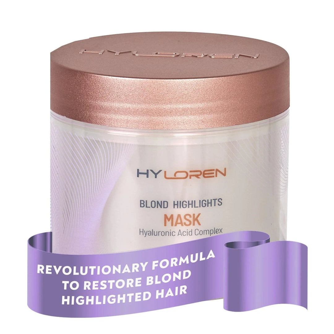 Mon Platin Hyloren Blonde Highlights Hair Mask - jar close-up