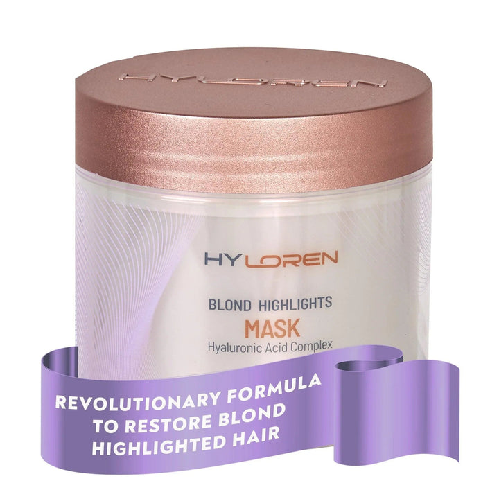 Mon Platin Hyloren Blonde Highlights Hair Mask - jar close-up