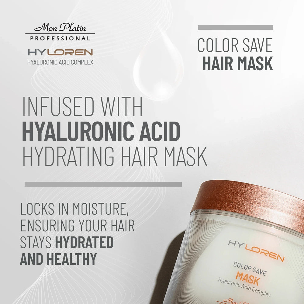 Mon Platin Hyloren Color Save Hair Mask - hydrating hair mask infused with hyaluronic acid