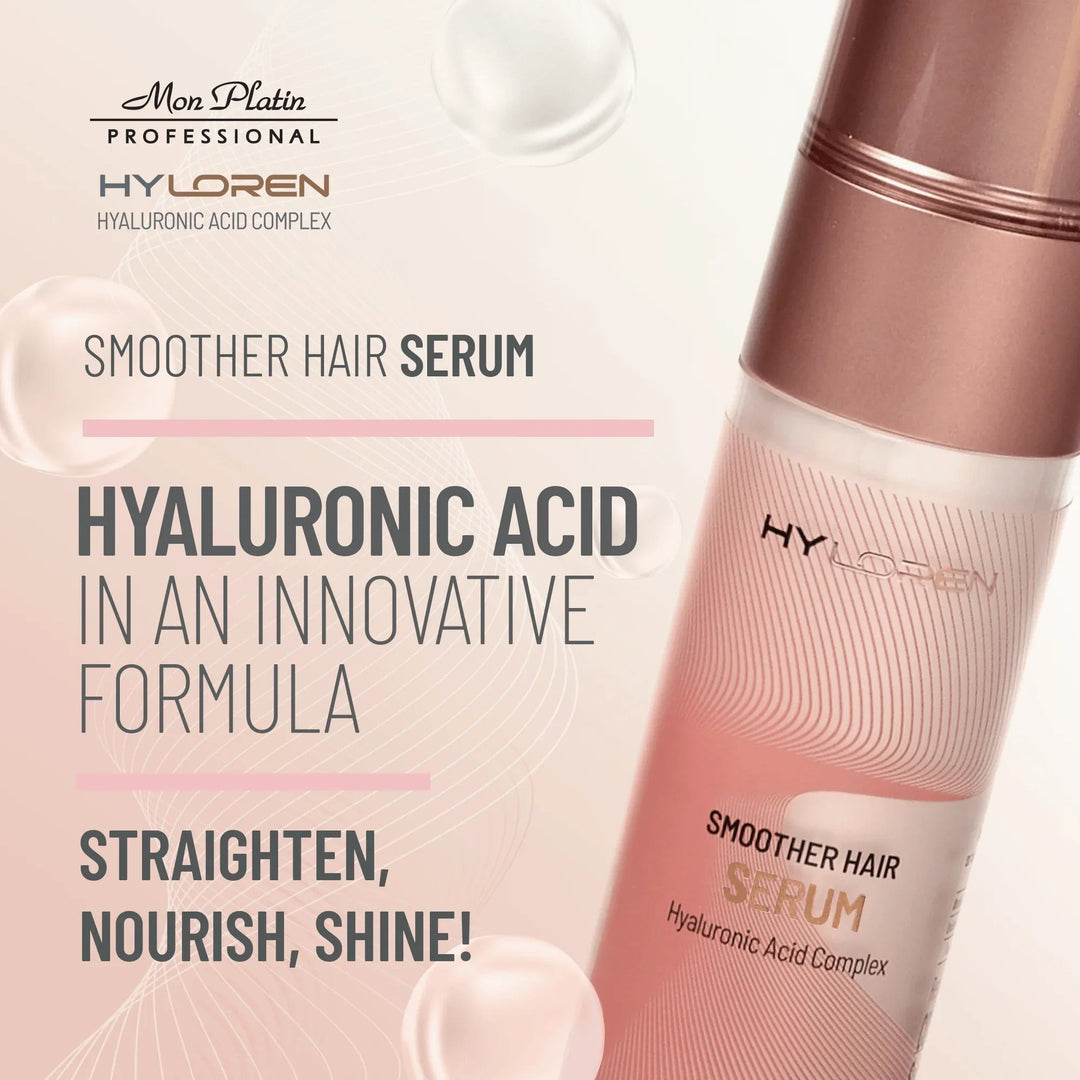 Mon Platin Hyloren Smoother Hair Serum - hyaluronic acid formula to straighten, nourish and shine
