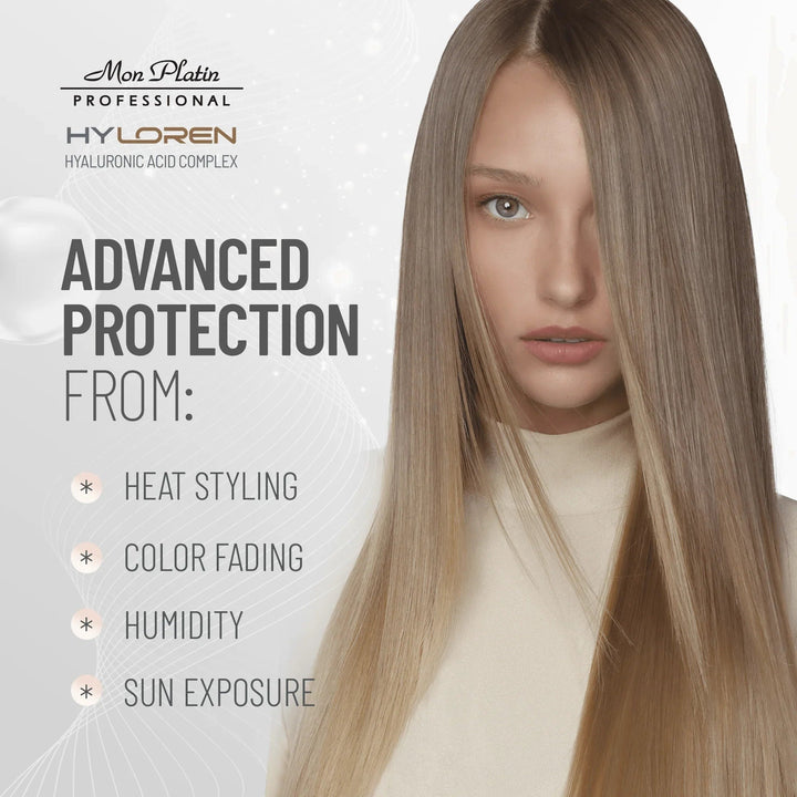 Mon Platin Hyloren Color Save Dream Hair Spray - protection from heat styling, color fading, humidity and sun