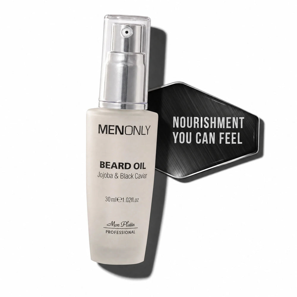 Mon Platin Men Only Beard Oil Jojoba & Black Caviar 1 oz (30 ml)