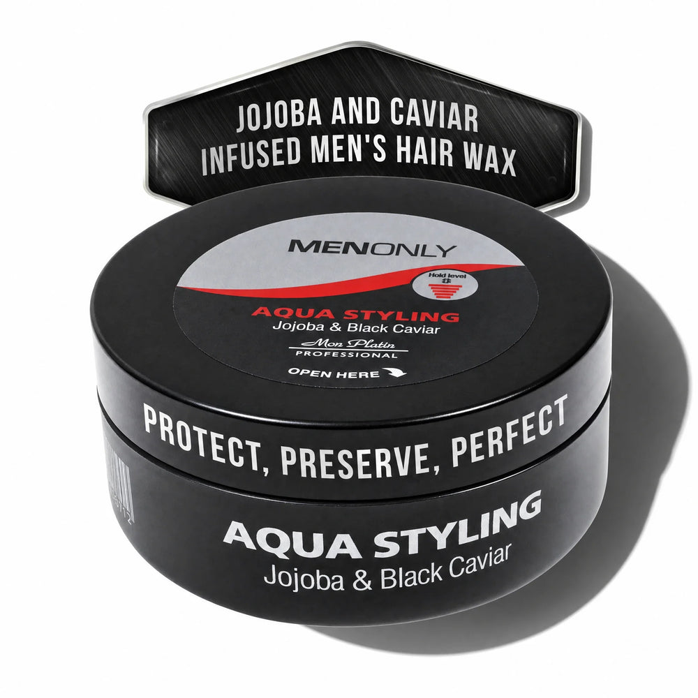Mon Platin Men Only Aqua Styling Wax Jojoba & Black Caviar 2.9 oz (85 ml)