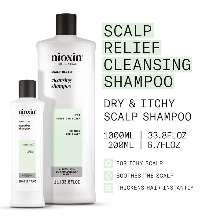 Nioxin Scalp Relief Cleansing Shampoo - official promo image 1