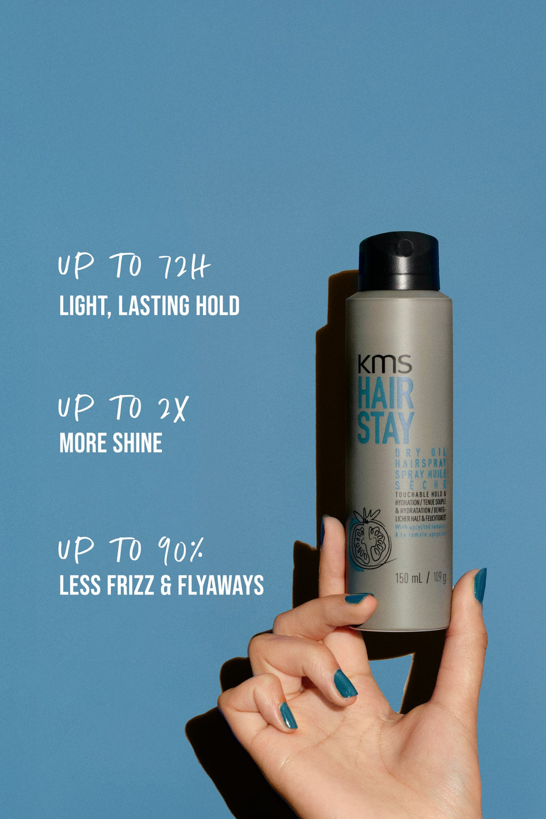 KMS Hair Stay Dry Oil Hairspray official product image 2