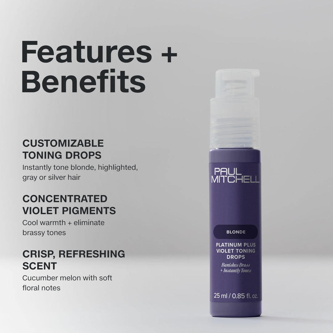 Paul Mitchell Platinum Plus Violet Toning Drops - features and benefits