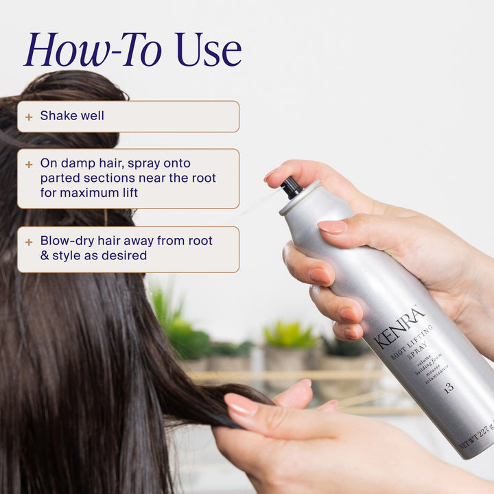 Kenra Root Lifting Spray 13 - how to use