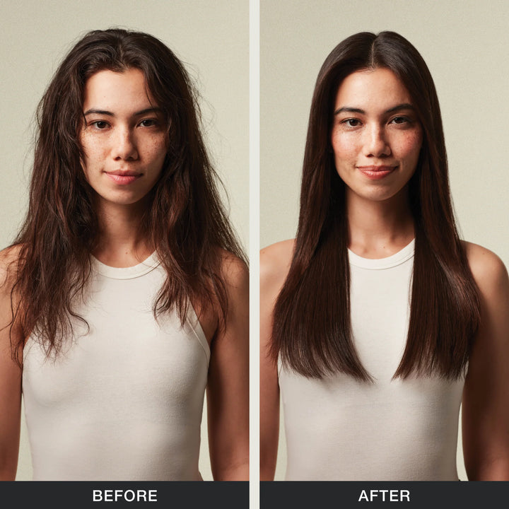 Paul Mitchell Super Skinny Serum - before and after on straight hair