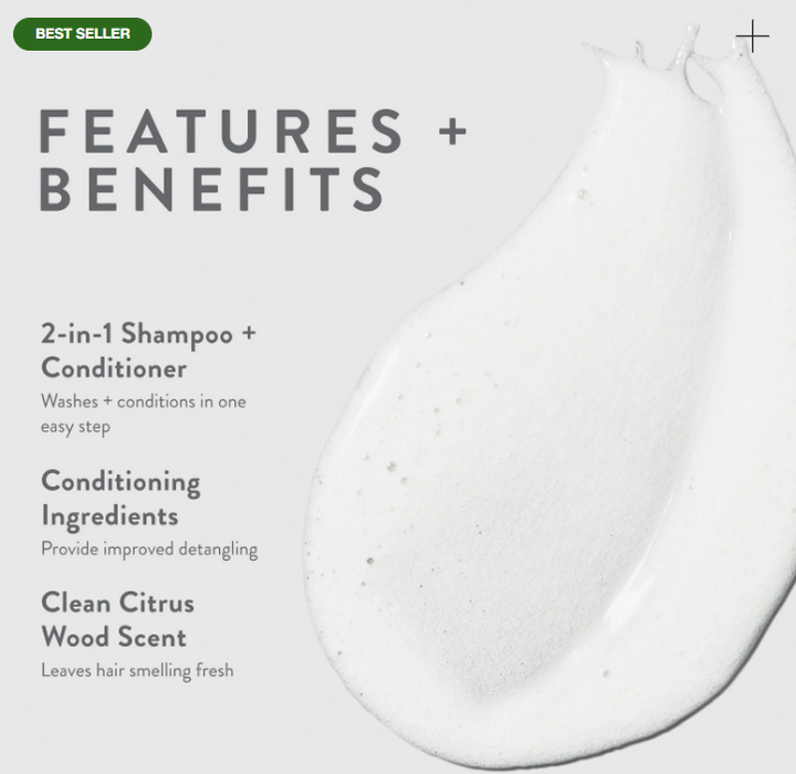 Paul Mitchell - Mitch - Double Hitter 2-in-1 Shampoo & Conditioner