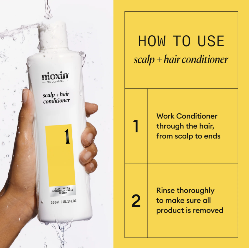Nioxin 1 - Scalp + Hair Conditioner - Hair Thickening Conditioner for Natural/Untreated Hair