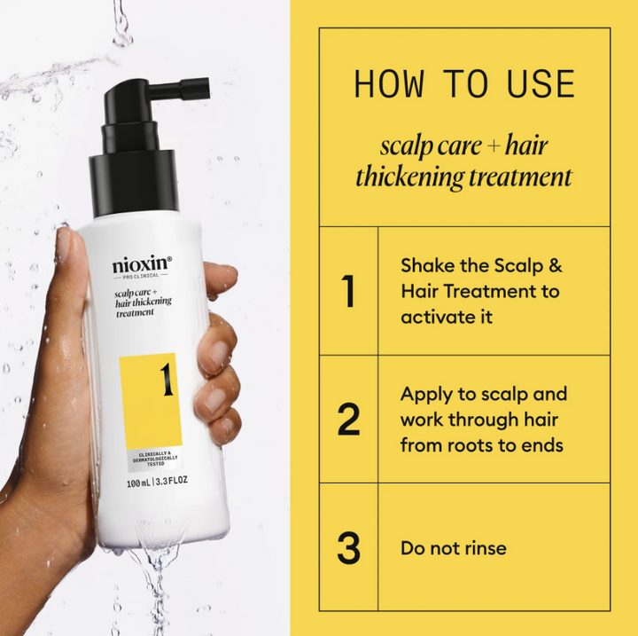 Nioxin 1 - Scalp Care + Hair Thickening Treatment for Natural/Untreated Hair