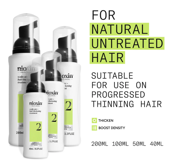 Nioxin 2 - Scalp Care + Hair Thickening Treatment for Progressed Thinning