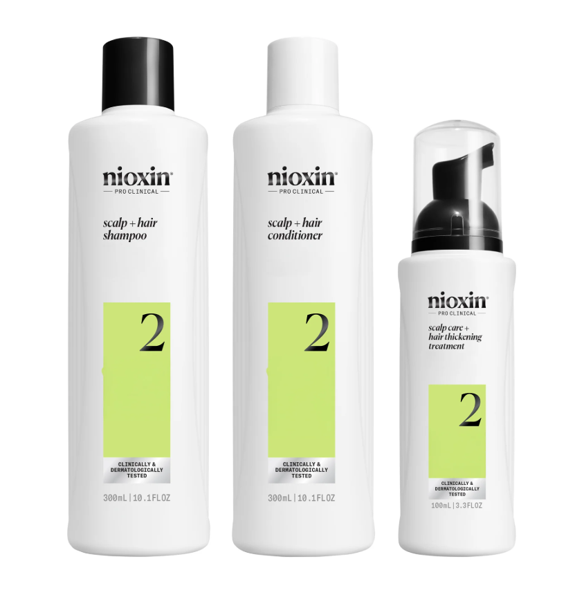 Nioxin System 2 Shampoo/Conditioner Kit - Natural Hair with Progressed Thinning