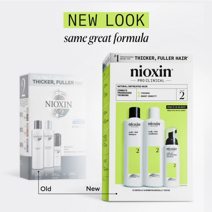 Nioxin System 2 Shampoo/Conditioner Kit - Natural Hair with Progressed Thinning
