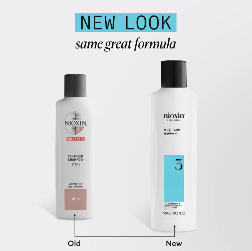 Nioxin System 3 Shampoo + Conditioner Duo for Colored Hair with Light Thinning
