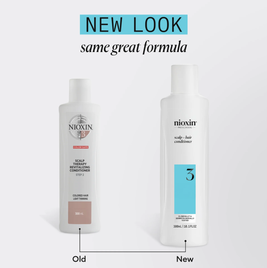 Nioxin System 3 Shampoo + Conditioner Duo for Colored Hair with Light Thinning