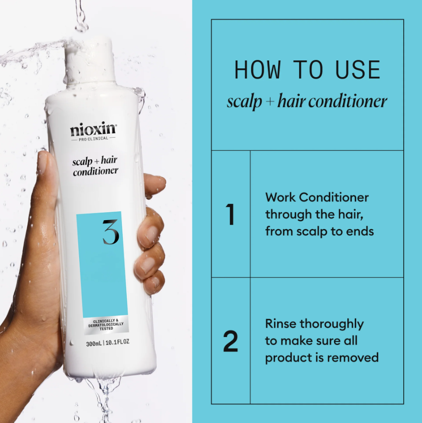 Nioxin System 3 Shampoo + Conditioner Duo for Colored Hair with Light Thinning