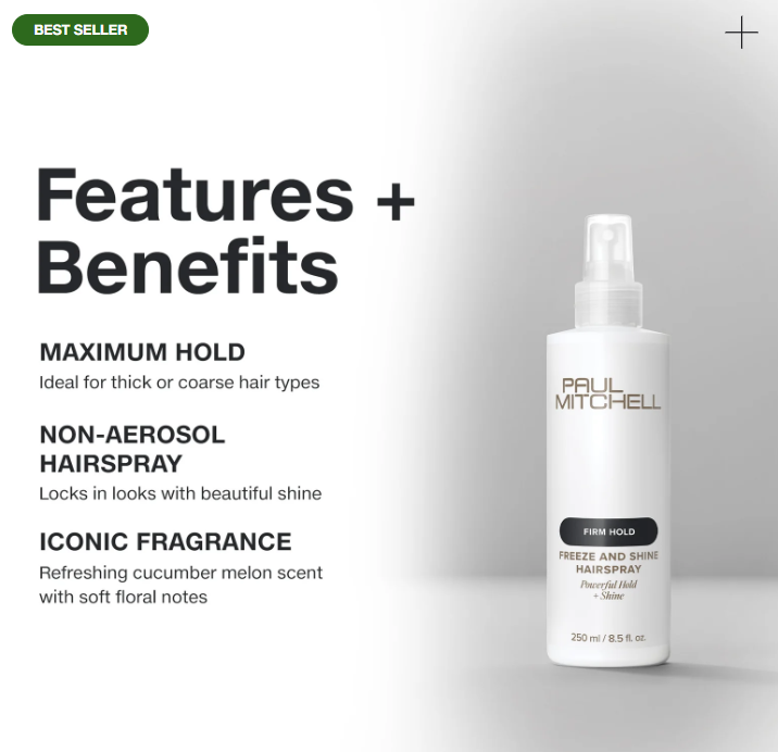 Paul Mitchell - Firm Hold - Freeze and Shine Hairspray