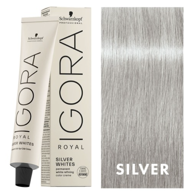 Schwarzkopf - IGORA Royal Absolutes Silver Whites- Permanent White Refining Hair Color Creme