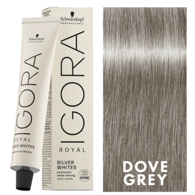 Schwarzkopf - IGORA Royal Absolutes Silver Whites- Permanent White Refining Hair Color Creme
