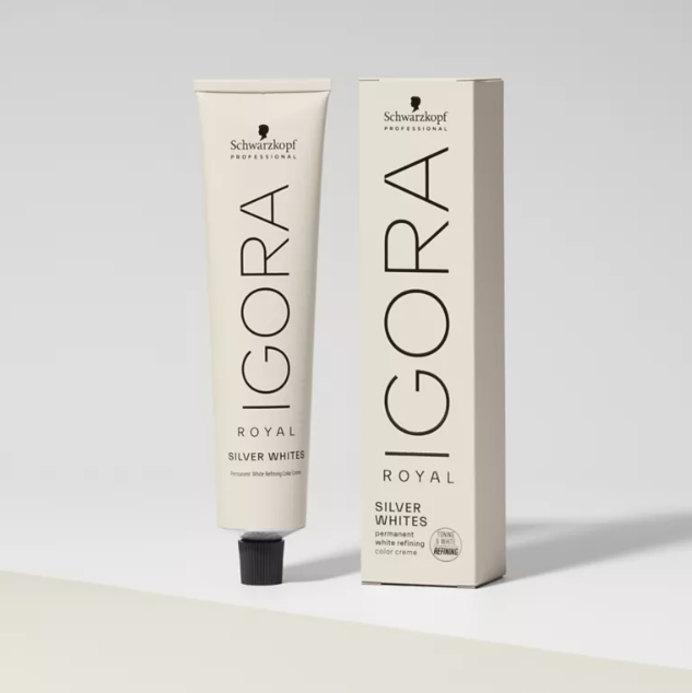 Schwarzkopf - IGORA Royal Absolutes Silver Whites- Permanent White Refining Hair Color Creme
