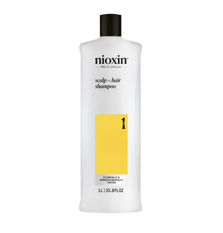 Nioxin 1 - Scalp + Hair Shampoo - Hair Thickening for Natural / Untreated Hair