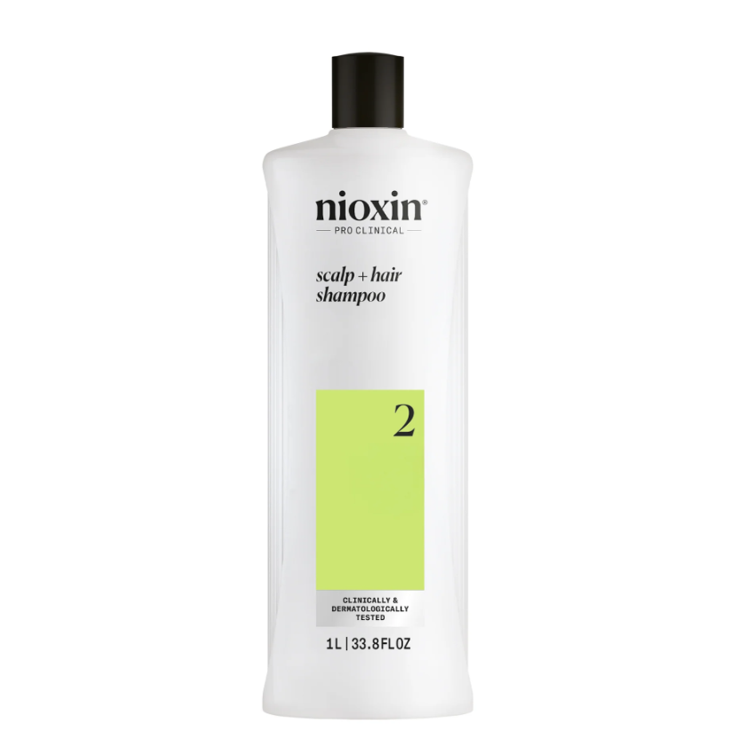 Nioxin 2 - Scalp + Hair Shampoo - Hair Thickening Conditioner for Progressed Thinning