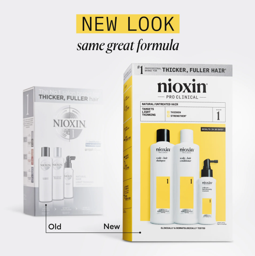 Nioxin System 1 Shampoo/Conditioner kit - Natural Hair Light Thinning