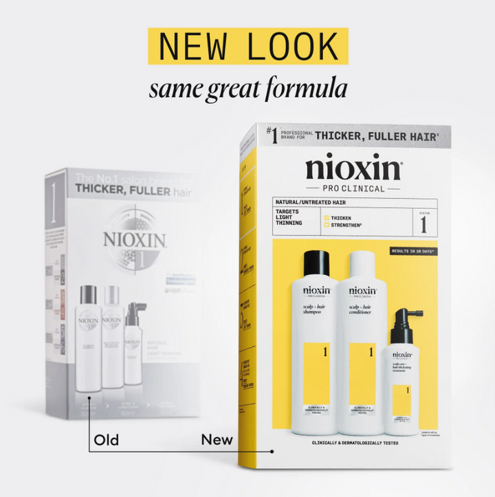 Nioxin System 1 Shampoo/Conditioner kit - Natural Hair Light Thinning