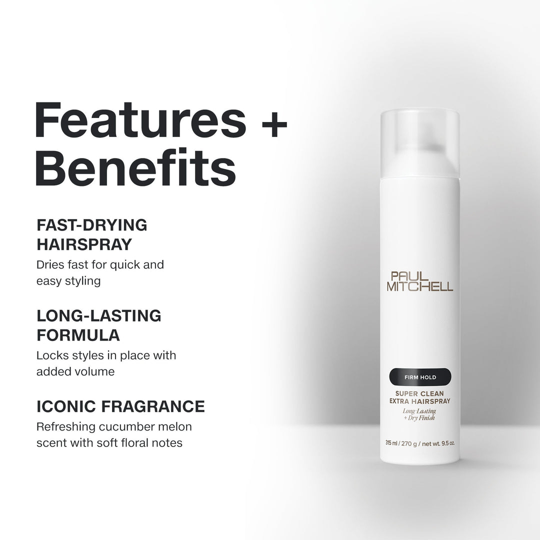 Paul Mitchell Super Clean Extra Hairspray - features and benefits