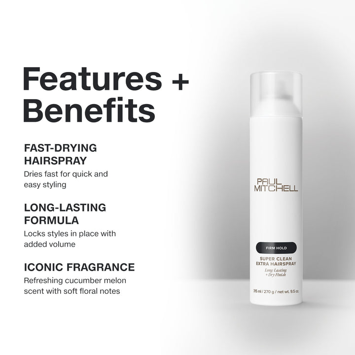 Paul Mitchell Super Clean Extra Hairspray - features and benefits