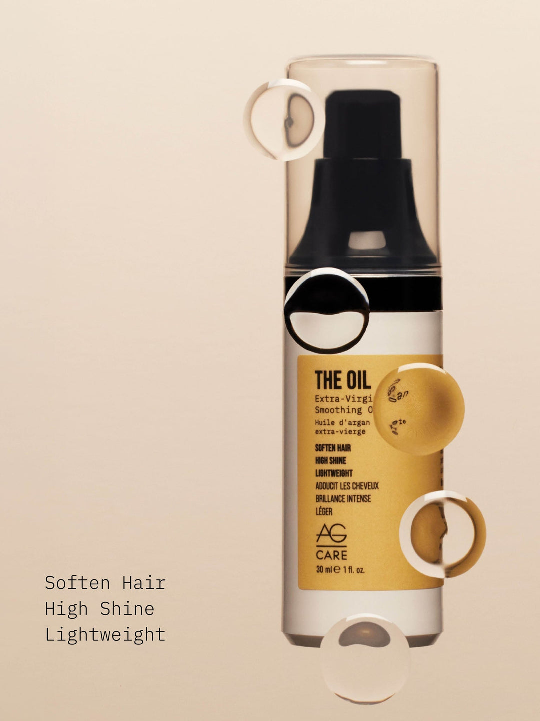 AG The Oil Argan Smoothing Oil - soften hair, high shine, lightweight benefits