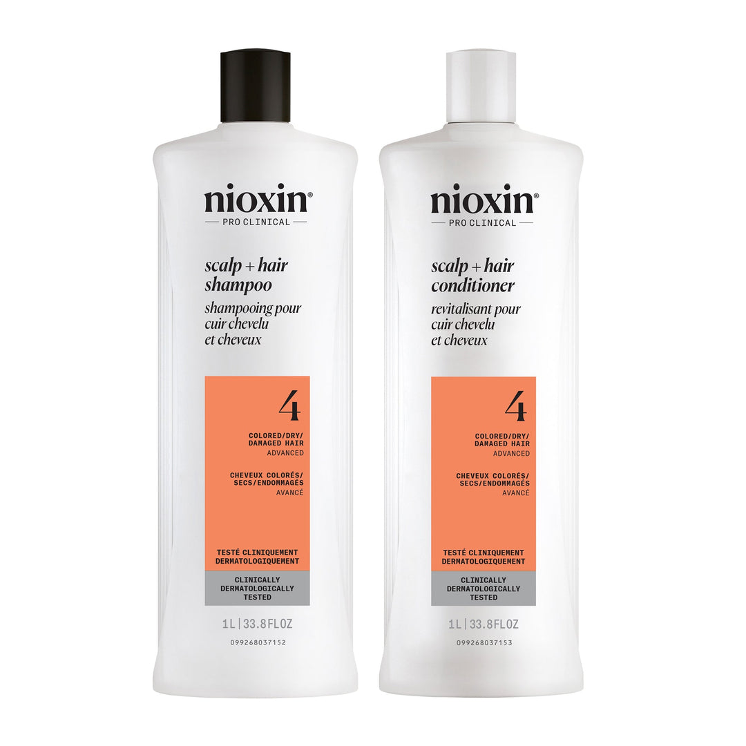 Nioxin System 4 Shampoo & Conditioner Duo 2 x 33.8 oz (1000 ml)