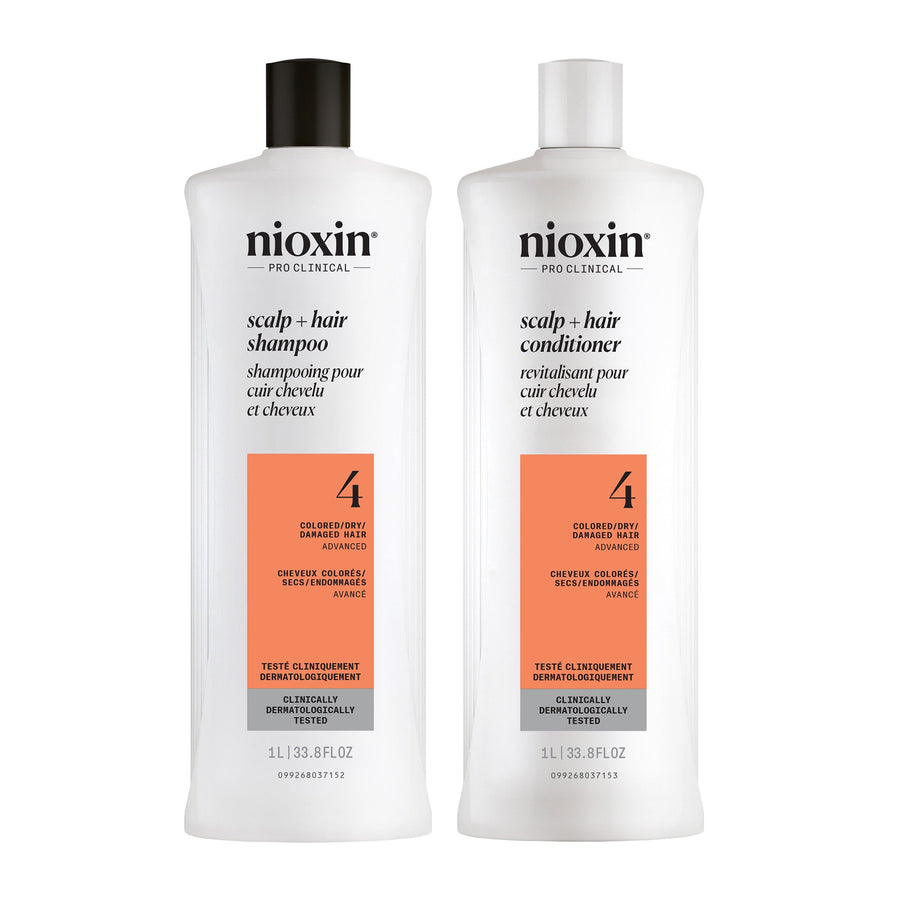 Nioxin System 4 Shampoo & Conditioner Duo 2 x 33.8 oz (1000 ml)