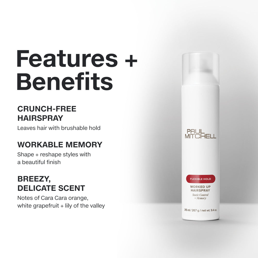 Paul Mitchell Worked Up Hairspray - features and benefits