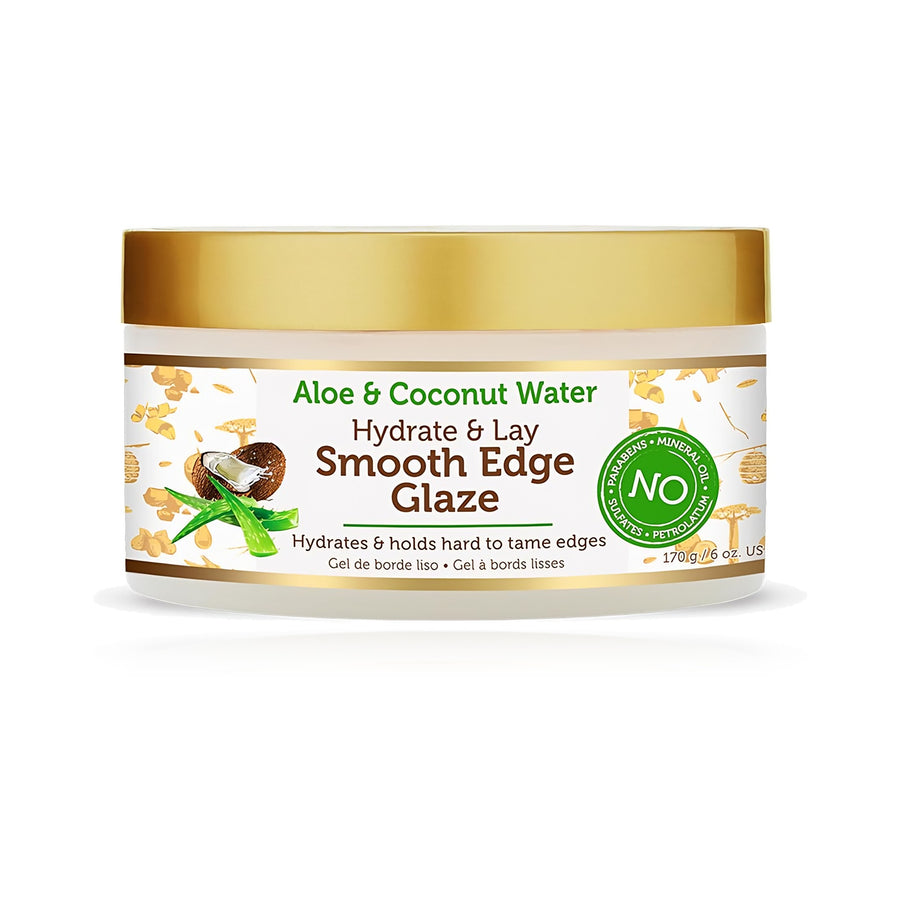African Pride Aloe & Coconut Water Smooth Edge Glaze 6 oz