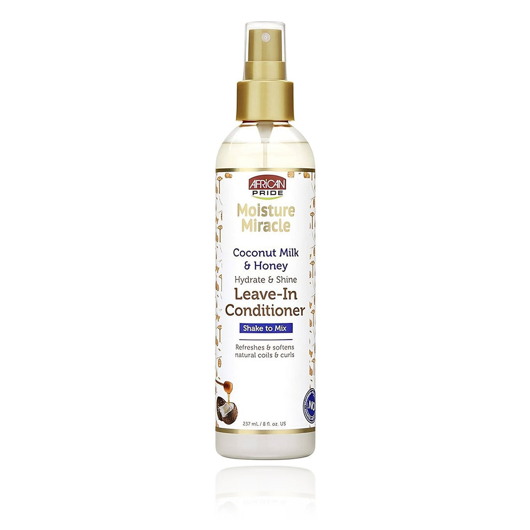 African Pride Moisture Miracle Coconut Milk & Honey Leave In Conditioner 8 oz