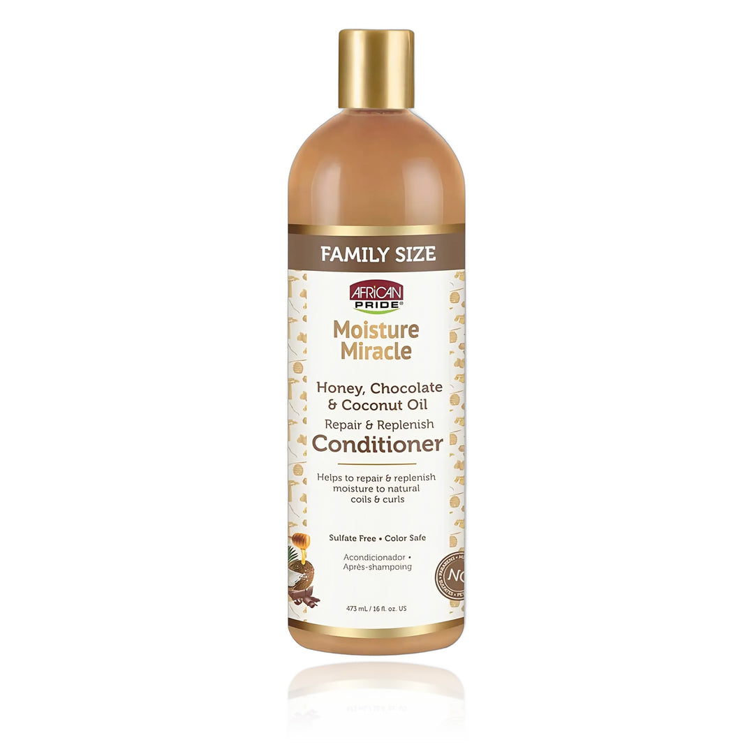 African Pride Moisture Miracle Honey, Chocolate & Coconut Oil Conditioner 16 oz